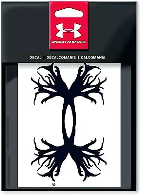 Under Armour 6  Deer Hunting Antler Car/SUV/Truck/Boat Logo Decal Black Weat Res • $7.95