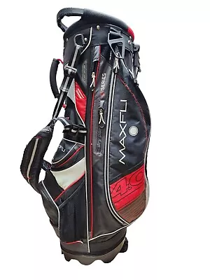 MAXFLI Flow Bac Cart Secure Caddie Bag Golf Club Bag 5-Divider Preowned • $60