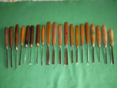 Set Off 20 Vintage English Carving Tools Mostly Henry Taylor Some Very Early. • $113.69