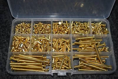 £337 • Buy Machine Screws Solid Brass Slotted Countersunk Slot Csk Head Bolts M3 M4 M5 M6