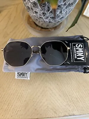 $21.99 • Buy NWT SMNY A Steve Madden Brand “Cute Aviator Fr MIR Lens & Cloth Case ￼Sunglasses