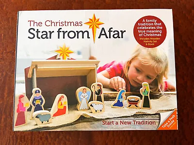 Star From Afar Christmas Advent Playset And Book - 16 Piece Wood Nativity • $22