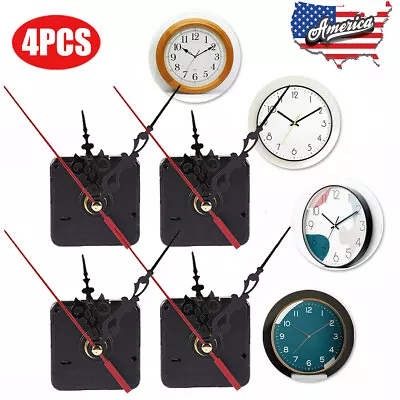 4x Quartz Wall Clock Movement Mechanism DIY Replacement Motor Repair Tool Part • $10.89