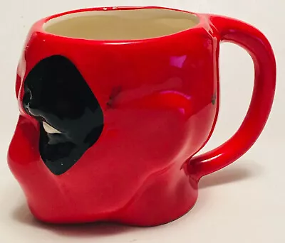 Deadpool Head Ceramic Coffee Mug - Marvel 3D Sculpted 4 1/8  High. • $9.95