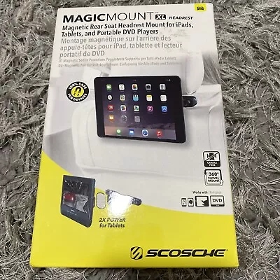 Scosche MAGTHM2 Car XL Headrest Rear Seat Bracket Mount For IPads Tablets DVD • £29.95