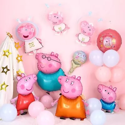 £2.58 • Buy Peppa Pig Balloon Large Birthday Wedding Decorations Foil Balloon 52cm*40cm