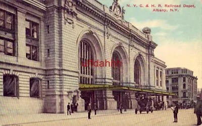 N.y.c. & H.r. Railroad Depot Albany Ny 1912 • $7.49