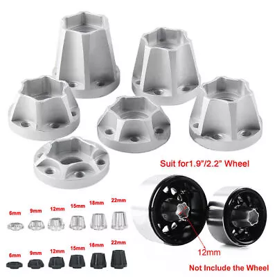 4PCS Wheel Hex Hub For 1/10 RC Crawler SCX10 TRX4 1.9  2.2  Beadlock Wheel Rim • £8.64