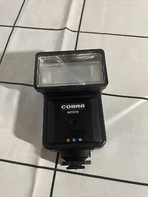 Cobra Auto 210 Flash Gun For 35mm Film Camera Vintage - Tested Working • £13.99