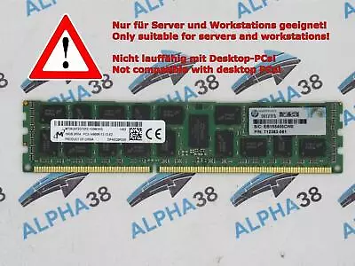 Micron 16 GB Rdimm ECC Reg DDR3-1866 RAM Dell Precision T3610 Server RAM • $28.01