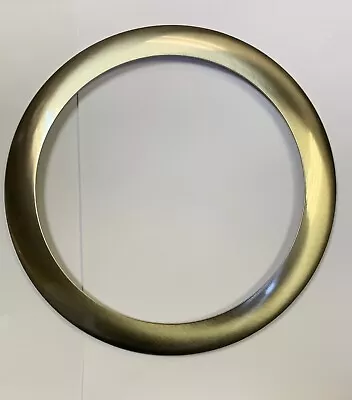 Brushed Chrome Metal Ring 23cm Diameter 18cm Inner Frame Round Slim Art Deco • £4.95