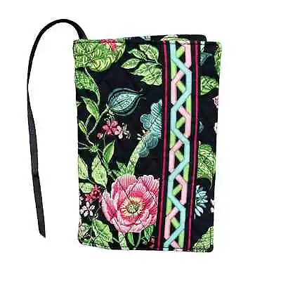 VERA BRADLEY Vintage Pattern Black Floral Book Cover • $15