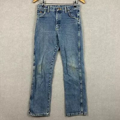 Wrangler Jeans Womens W28xL30 Blue Denim Cowboy Cut High Rise 13BGSHD • $14.95