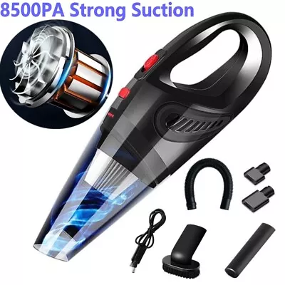 $22.47 • Buy 120W Portable Cordless Handheld Car Vacuum Cleaner Wet&Dry Duster Strong Suction