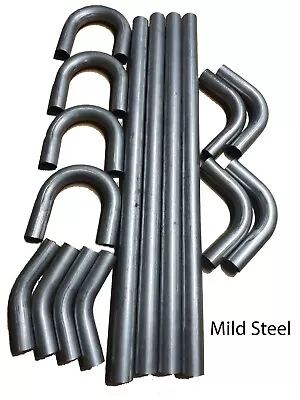 £190.99 • Buy 16 Pcs MILD STEEL Exhaust Kit Car Mandrel Bend Pipe Elbow Tubing 45,180,90 Deg