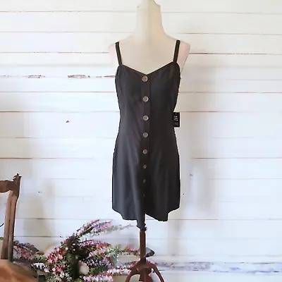 NEW Express Women's Black Button Front Sleeveless Casual Dress Size Small NWT • $20.99