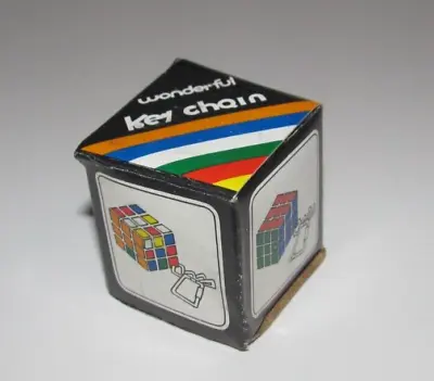 Vintage Wonderful Key Chain Rubik's Cube In Original Box Taiwan • $9.95