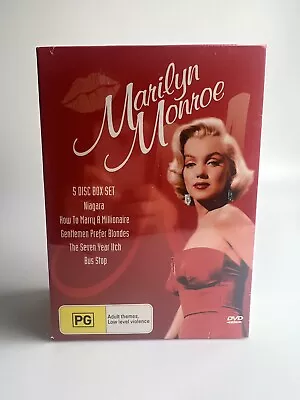 Marilyn Monroe 5-DVD HOLLYWOOD CLASSICS 5-DISC BOX SET RARE R4 Brand New Sealed • $50