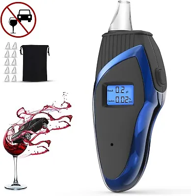 £7.99 • Buy Digital Breath Alcohol Tester Breathalyser Analyzer Wine Police LCD Portable