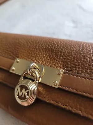 Michael Kors Purse Wallet Hamilton Nouveau LG Luggage • $50