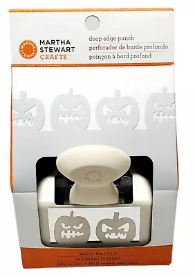 Martha Stewart Jack-o-Lanterns Pumpkin Halloween Deep Edge Punch NEW NIP • $22.60