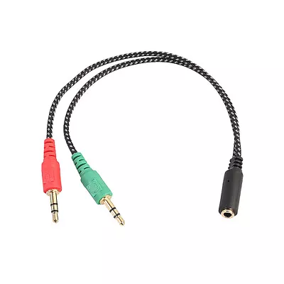 £3.75 • Buy 3.5mm Y Splitter 2 Jack Male To 1 Female Headphone Mic Audio Aux Adapter Cable