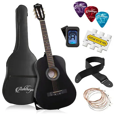 38-inch Beginner Acoustic Guitar Package - Starter Bundle Kit & Accessories • $54.99