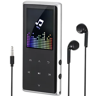 16GB MP3 Player Portable Music Player Voice Recorder FM Photo Viewer Headphone • £23.99