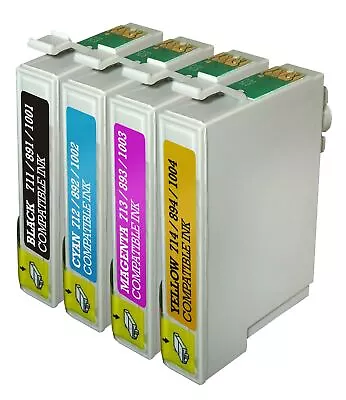 £11.62 • Buy Compatible T0715 Set Of Ink Cartridges C13T07154010 For Stylus DX7450