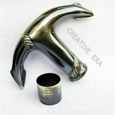 $23.94 • Buy Antique Brass Ship Anchor Design Head Only Handle For Wooden Walking Cane Stick