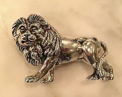 Venetian Style Lion Figurine 925 Sterling Silver 4  X 2.25  X 1.5  Christmas 🎄 • $250