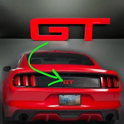 1pc REAR Red GT Emblem Fits Mustang Deck Lid Trunk Coyote Logo • $24.90