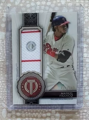 Maikel Franco 2017 Topps Tribute Certified Stamp Of Approval Game Worn 023/199 • $19.95