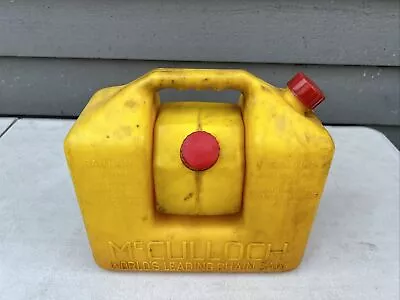 Vintage McCULLOCH Chainsaw Fuel & Oil Container; Original Caps And Inserts • $150