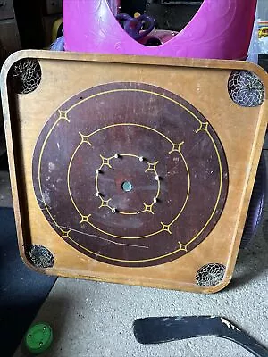 Antique 2-SIDED CARROM GAME BOARD VINTAGE • $80