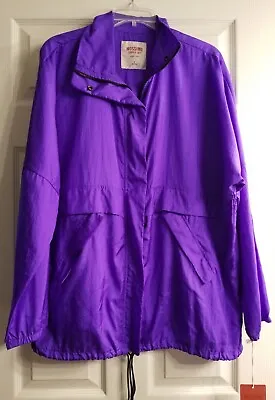 Women's Mossimo Target Oversized Lightweight Windbreaker Sport Purple Jacket M • $24.99