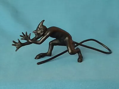 Statuette. Figurine. Devil. Mephistopheles. Lucifer. Collectible. Cast Iron. • $29.50