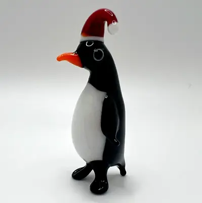 New!! Winter & Christmas Collection & Murano Glass Handcrafted Penguin Figurine • $23.50