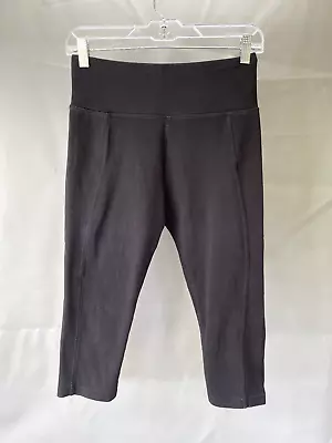 Marika Pants Womens Medium Black Activewear Capri Cotton Nylon Spandex • $16