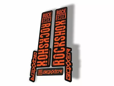 Rock Shox BOXXER 2019 Mountain Bike Cycling Decal Kit Sticker Adhesive Orange • $19.99