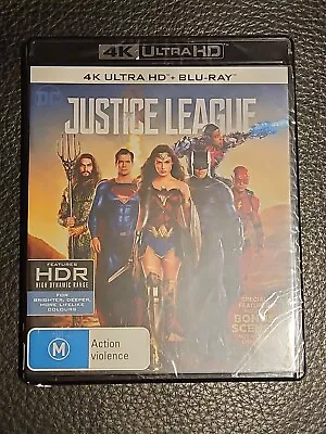 Justice League | Blu-ray + 4K UHD (Blu-ray 2017) BRAND NEW & SEALED • $24.95