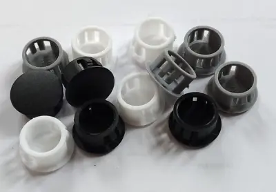 £1 • Buy Round Plastic Blanking Caps 5 To 50mm Plug Hole Cutout End Bung Insert Tube Bung