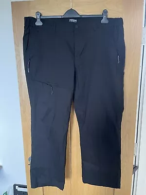 Craghoppers Men’s Pro Active Stretch Black Trousers Size 44R Short • £19.99