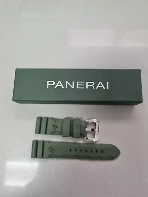 Panerai 24mm Rubber Strap Olive Color • £180