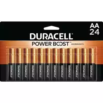 Duracell Coppertop AA Battery With POWER BOOST  24 Pack Long-Lasting Batteries • $16.80