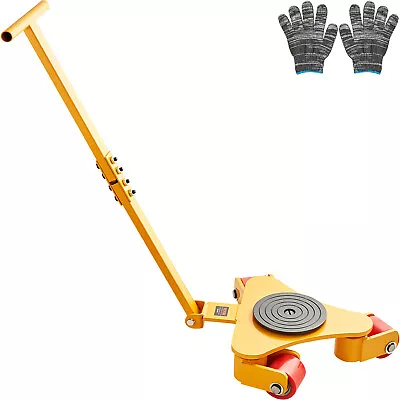 VEVOR Machinery Skate Dolly Mover With Handle 6614LBS/3T 360°  Swivel PU Wheels • $86.99