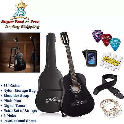 Guitarra Acustica Kit Para Adultos Niños Acoustic Guitar Gig Bag Strap Picks Set • $83.32