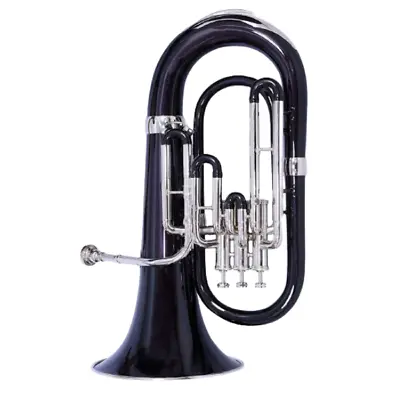 Euphonium 3 Valve Black Color/Nickel Plated By Zaima With Hard Case+Mouthpiece • $360