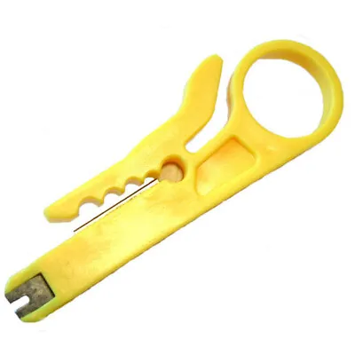 Solwise Plastic IDC Cable Insertion Punch Down Tool RJ11 RJ45 With Wire Stripper • £2.95