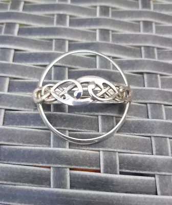 Ola Gorie Sterling Silver Scarf Brooch Celtic Knot OMG Scottish 925 • £45